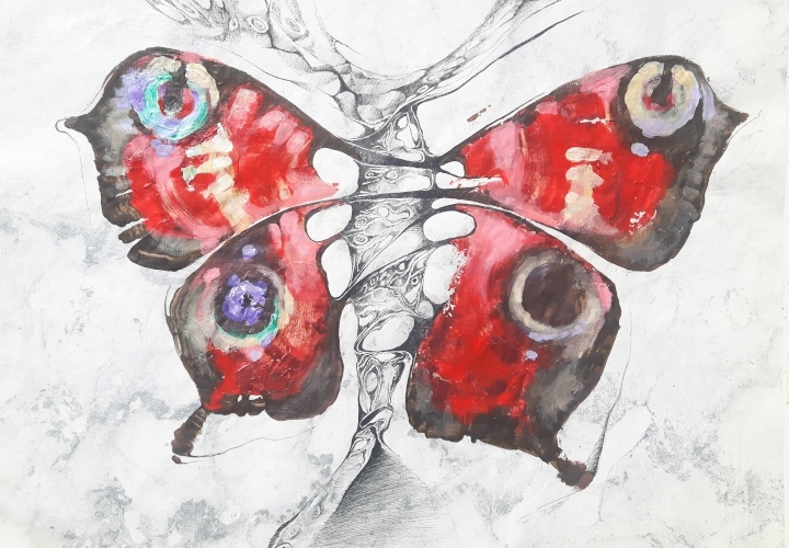 2020 Butterfly 80 x 55 cm