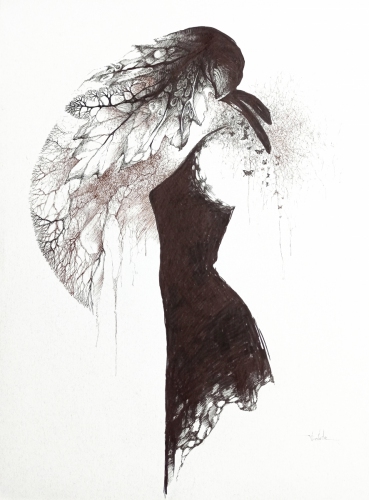 2020 Gown II 55 x 65 cm