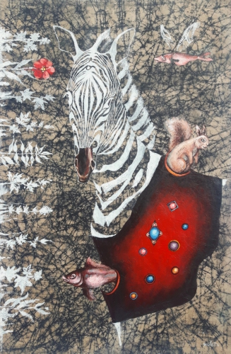 2020 Zebra 50x75 cm